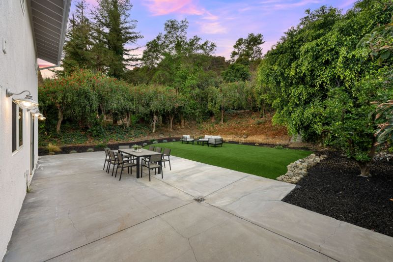 Elegant Concrete Patio